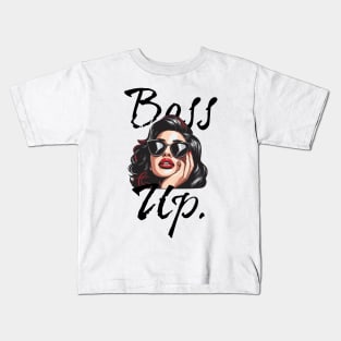 boss up- im the boss Kids T-Shirt